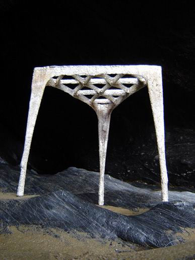 Pewter Stool designed by Max Lamb