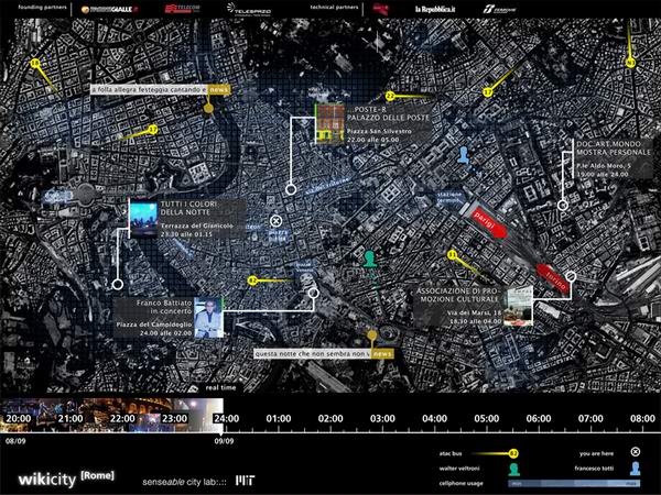 Wiki City Rome Interface