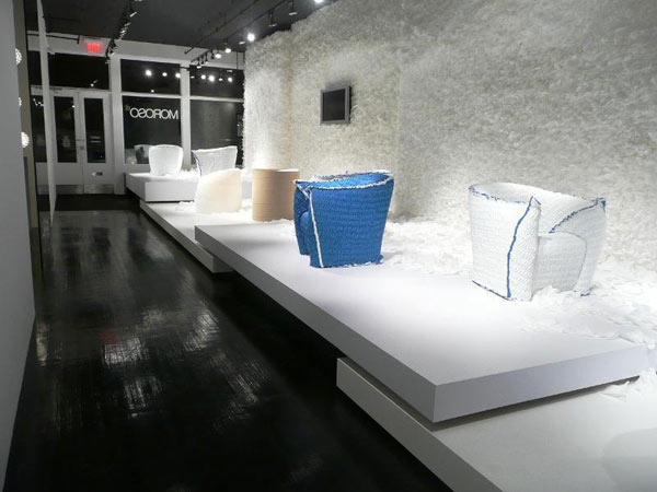 moroso panna chair and installation designed by Tokujin Yoshioka