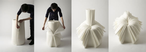 cabbage chair designed by nendo