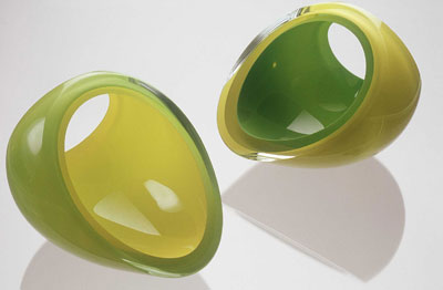 Deconstruction of Form glassware, designed and manufactured by Kjersti Johannessen