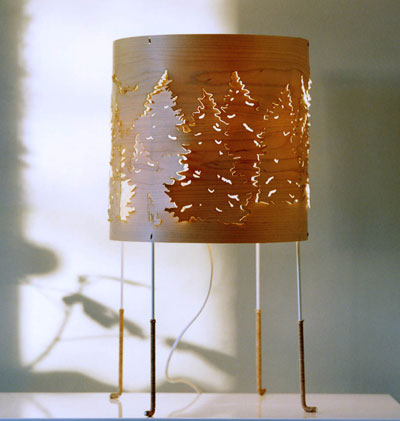 Norwegian Forest table lamp, designed by Cathrine Kullberg
