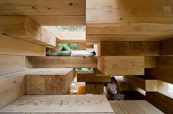 Final Wooden House by Sou Fujimoto