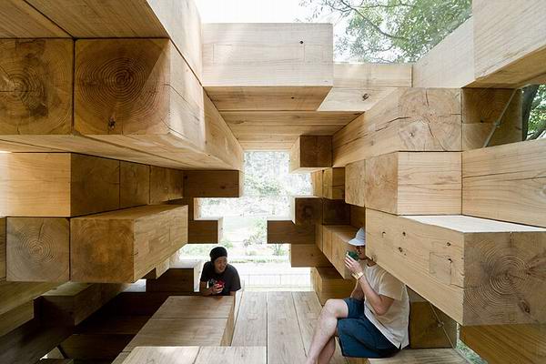 Final Wooden House by Sou Fujimoto