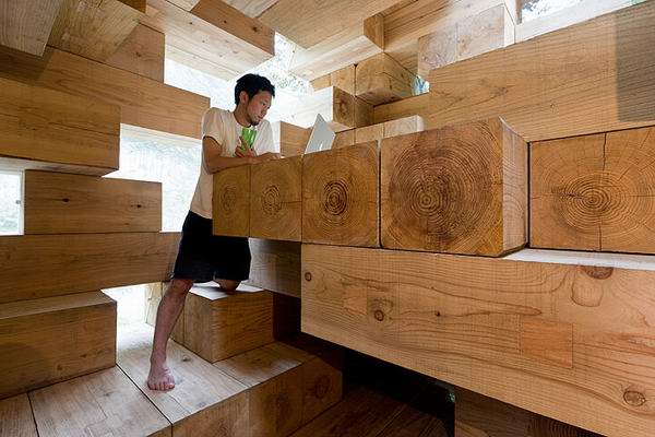 Final Wooden House by Sou Fujimoto