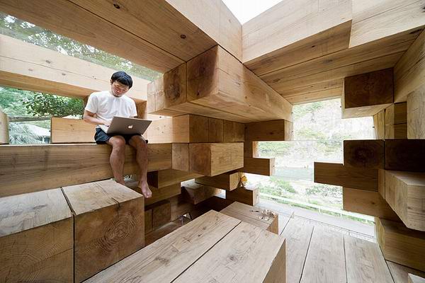 Final Wooden House by Sou Fujimoto