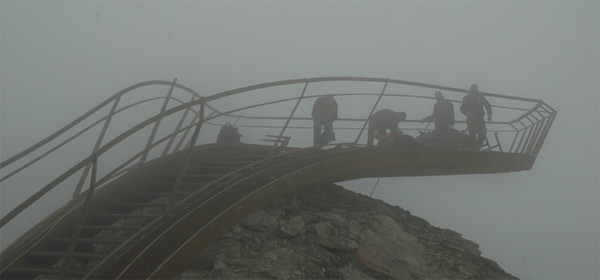 Top of Tyrol mountain-top viewing platform by Astearchitecture