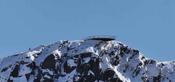 Top of Tyrol mountain-top viewing platform by Astearchitecture