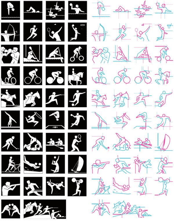 london 2012 Olympics pictograms