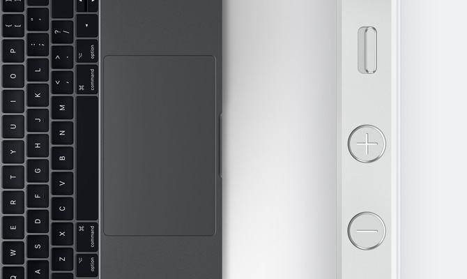 MacBook Pro Touchpad iPhone 5s sidekey