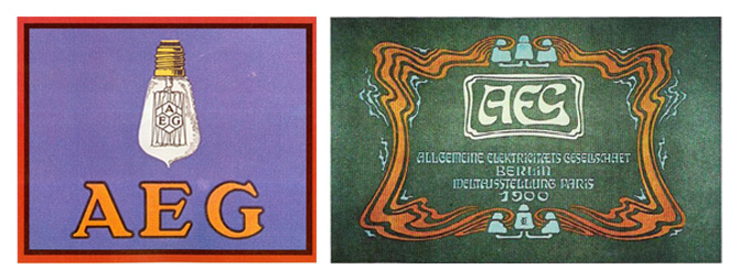 Peter Behrens and Otto Eckmann AEG Poster