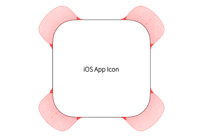 iOS icon rounded corner App Icon